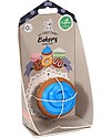 Tikiri 3-in-1 Sonaglio Cupcake -  Massaggiagengive - Gioco da Bagno - Bakery Items - 100% Caucciù Naturale Massaggiagengive