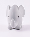 Tikiri 3-in-1 Sonaglio Elefante, Massaggiagengive, Gioco da Bagno,  My First Zoo - 100% Caucciù Naturale Giochi Bagno