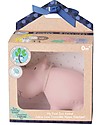 Tikiri 3-in-1 Sonaglio Ippopotamo, Massaggiagengive, Gioco da Bagno, My First Zoo - Confezione Regalo - 100% Caucciù Naturale Giochi Bagno