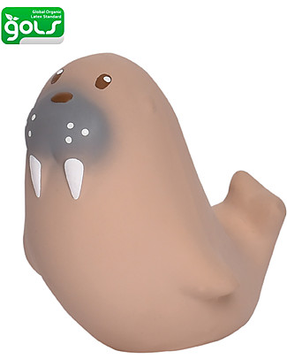 Tikiri 3-in-1 Sonaglio Leone Marino, Massaggiagengive, Gioco da Bagno, My First Arctic Animals - 100% Caucciù Naturale Giochi Bagno