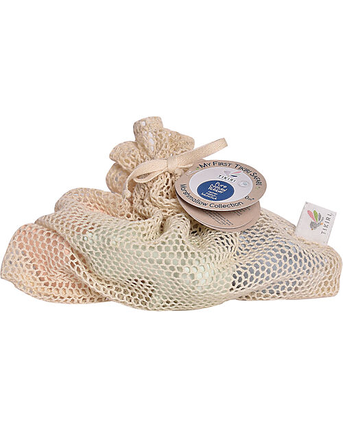 Tikiri 3-in-1 Sonaglio - Massaggiagengive - Gioco da Bagno - Set 3 pz - My First Ocean - 100% Caucciù Naturale Giochi Bagno