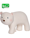 Tikiri 3-in-1 Sonaglio Orso Polare - Massaggiagengive - Gioco da Bagno - My First Arctic Animals - Confezione Regalo - 100% Caucciù Naturale Giochi Bagno