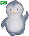 Tikiri 3-in-1 Sonaglio Pinguino, Massaggiagengive, Gioco da Bagno, My First Arctic Animals - 100% Caucciù Naturale Giochi Bagno
