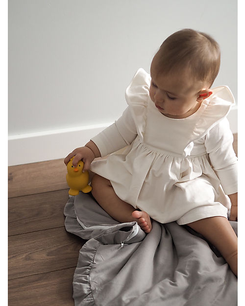 Tikiri 3-in-1 Sonaglio Pulcino, Massaggiagengive, Gioco da Bagno, My First Farm - Confezione Regalo - 100% Caucciù Naturale Giochi Bagno