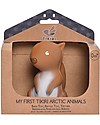 Tikiri 3-in-1 Sonaglio Scoiattolo, Massaggiagengive, Gioco da Bagno, My First Arctic Animals - 100% Caucciù Naturale Giochi Bagno