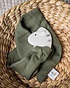 Tikiri DouDou Massaggiagengive Zebra - Verde Oliva -Caucciù Naturale e Cotone Bio Doudou