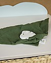 Tikiri DouDou Massaggiagengive Zebra - Verde Oliva -Caucciù Naturale e Cotone Bio Doudou