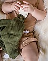 Tikiri DouDou Massaggiagengive Zebra - Verde Oliva -Caucciù Naturale e Cotone Bio Doudou