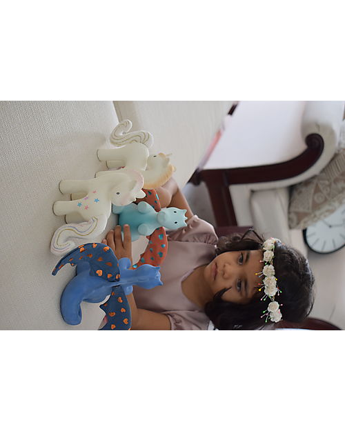 Tikiri Draghetto Fairytales - Luce del Giorno - Caucciù Naturale e Cotone Bio - Nuovo Design Sonagli