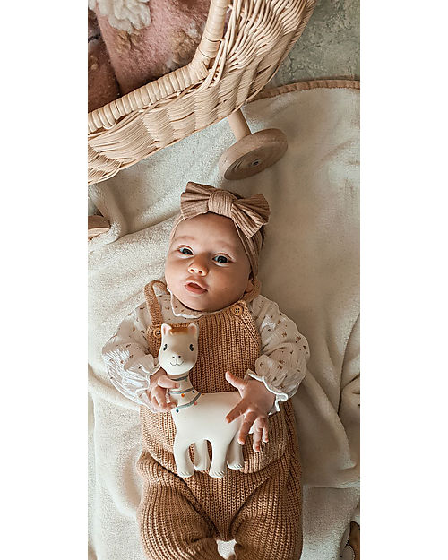 Tikiri Lilith il Lama - Sonaglio + Massaggiagengive + Gioco da Bagno - 100% Caucciù Naturale Giochi per Neonati_