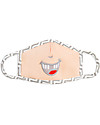 Tikiri Mascherina Lavabile per Bambini - Denti Sorridenti - 3 Strati - Filtraggio oltre 95% - 100% Cotone certificato Oeko-Tex Mascherine Protettive_
