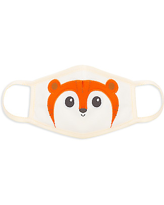 Tikiri Mascherina Lavabile per Bambini - Tigre - 3 Strati - Filtraggio oltre 95% - 100% Cotone certificato Oeko-Tex Mascherine di Protezione Individuale_