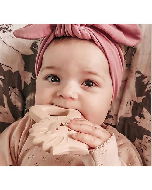 Tikiri Massaggiagengive Leone, Zoo - 100% Caucciù Naturale Massaggiagengive