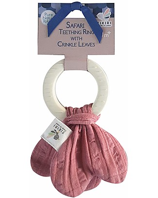 Tikiri Massaggiagengive Safari ad Anello, Rosa - Caucciù e Cotone Bio null