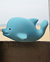 Tikiri Ocean Buddies - Delfino - 3-in-1 Sonaglio, Massaggiagengive, Gioco da Bagno - 100% Caucciù Naturale Giochi Bagno