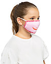 Tikiri Pacco da 3 Mascherine Lavabili per Bambini - Bambina - 3 Strati - Filtraggio oltre 95% - 100% Cotone certificato Oeko-Tex Mascherine Protettive_