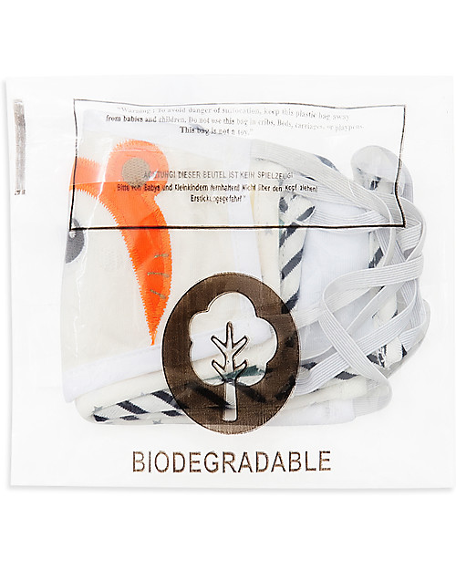 Tikiri Pacco da 3 Mascherine Lavabili per Bambini - Bambino - 3 Strati - Filtraggio oltre 95% - 100% Cotone certificato Oeko-Tex Mascherine Protettive_