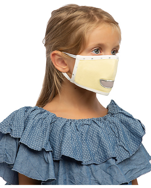 Tikiri Pacco da 3 Mascherine Lavabili per Bambini - Bambino - 3 Strati - Filtraggio oltre 95% - 100% Cotone certificato Oeko-Tex Mascherine Protettive_