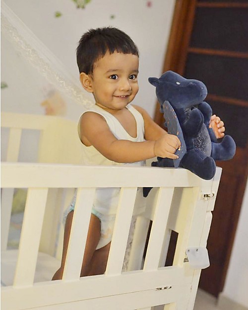 Tikiri Peluche Drago Midnight Cotone Bio, Fairytales, - 23 cm - Ali rumorose! Peluche