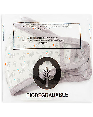 Tikiri Set di due Mascherine Lavabili Mamma + Bambina/o - 3 Strati - Filtraggio oltre 95% - 100% Cotone certificato Oeko-Tex Mascherine di Protezione Individuale