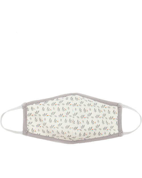 Tikiri Set di due Mascherine Lavabili Mamma + Bambina/o - 3 Strati - Filtraggio oltre 95% - 100% Cotone certificato Oeko-Tex Mascherine Protettive_