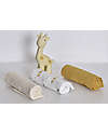 Tikiri Set Regalo Tre Mussole e Massaggiagengive - Giraffa Swaddle di Mussola