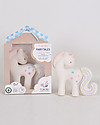 Tikiri Unicorno Fairytales - Zucchero Filato - Caucciù Naturale e Cotone Bio Sonagli