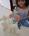 Tikiri Unicorno Fairytales - Zucchero Filato - Caucciù Naturale e Cotone Bio Sonagli