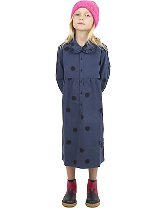 Tiny Cottons Abito a Pois - Navy/Neri - 100% Cotone Vestiti