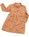 Tiny Cottons Abito Bimba Parole, Arancione Scuro/Blu Vestiti_