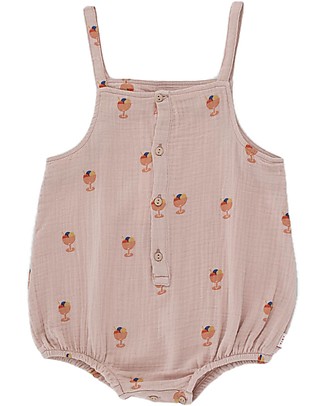 Tiny Cottons Body Senza Maniche - Rosa/Gelato - 100% Cotone Body Manica Corta