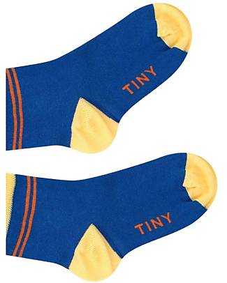 Tiny Cottons Calzini Medi Righe - Blu Oltremare - Cotone Elasticizzato Calzini