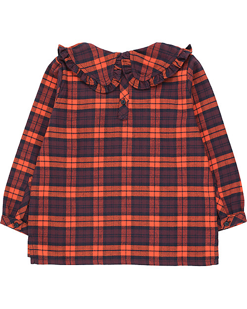 Tiny Cottons Camicia a Quadri - Navy/Rosso - 100% cotone Camicie_