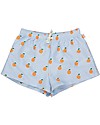Tiny Cottons Costume a Pantaloncino con Coulisse - Arance - Celeste / Arancione Boxer Mare