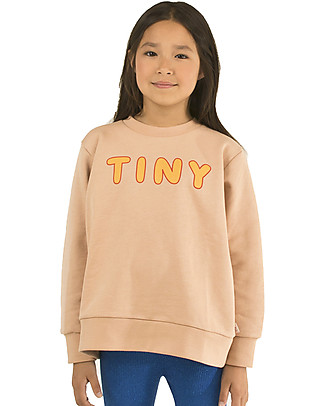 Tiny Cottons Felpa a Maniche Lunghe "Tiny", Nude/Giallo - 100% Cotone Pima Felpe