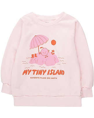 Tiny Cottons Felpa Favorite Place - Rosa Pastello - 100% Cotone Bio Felpe