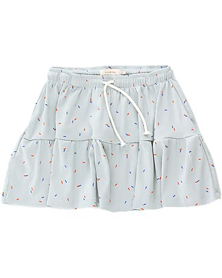 Tiny Cottons Gonna Corta con Coulisse - Grigio Chiaro - Cotone Pima Gonne_
