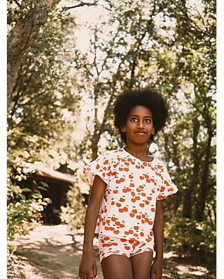 Tiny Cottons Maglietta Maniche Corte Cherries - Rosa Chiaro - Cotone Pima T-shirt