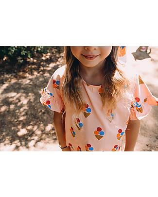Tiny Cottons Maglietta Maniche Corte Ice Cream - Papaya - Cotone Pima T-shirt
