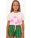 Tiny Cottons Maglietta Maniche Corte - Paraiso Fruit - Rosa Chiaro - Cotone Bio GOTS T-shirt
