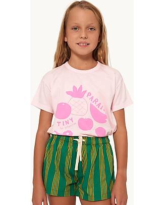 Tiny Cottons Maglietta Maniche Corte - Paraiso Fruit - Rosa Chiaro - Cotone Bio GOTS T-shirt