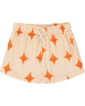 Tiny Cottons Pantaloncini Corti Sparkle - Crema - 100% Cotone Pantaloni Corti