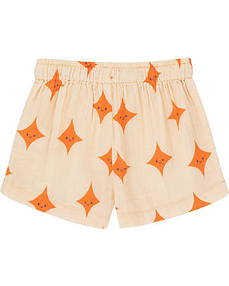 Tiny Cottons Pantaloncini Corti Sparkle - Crema - 100% Cotone Pantaloni Corti