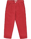 Tiny Cottons Pantalone di Velluto a Coste, Bordeaux Pantaloni Lunghi