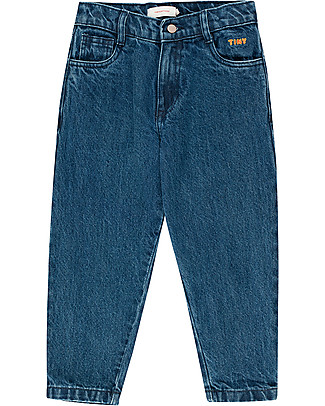 Tiny Cottons Pantalone Jeans Lungo Taglio Ampio - Denim Pantaloni Lunghi