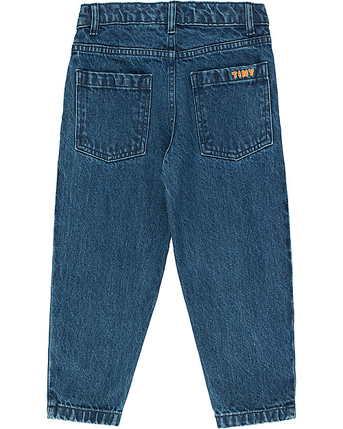 Tiny Cottons Pantalone Jeans Lungo Taglio Ampio - Denim Pantaloni Lunghi