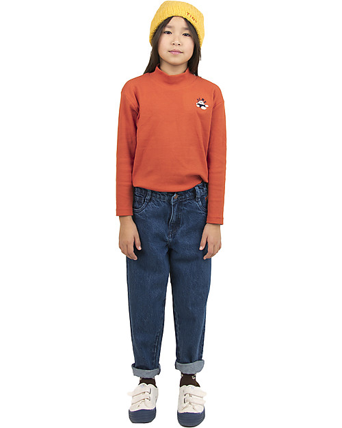 Tiny Cottons Pantalone Jeans Lungo Taglio Ampio - Denim Pantaloni Lunghi