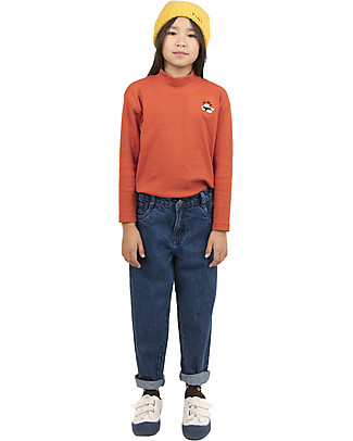 Tiny Cottons Pantalone Jeans Lungo Taglio Ampio - Denim Pantaloni Lunghi