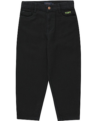 Tiny Cottons Pantalone Jeans Lungo Taglio Ampio - Nero Jeans Lunghi