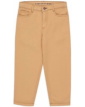 Tiny Cottons Pantalone Lungo 5 Tasche - Caramello - 100% Cotone Pantaloni Lunghi